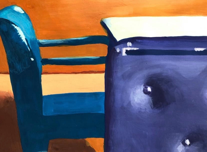 Tableau Bureau à la gouache