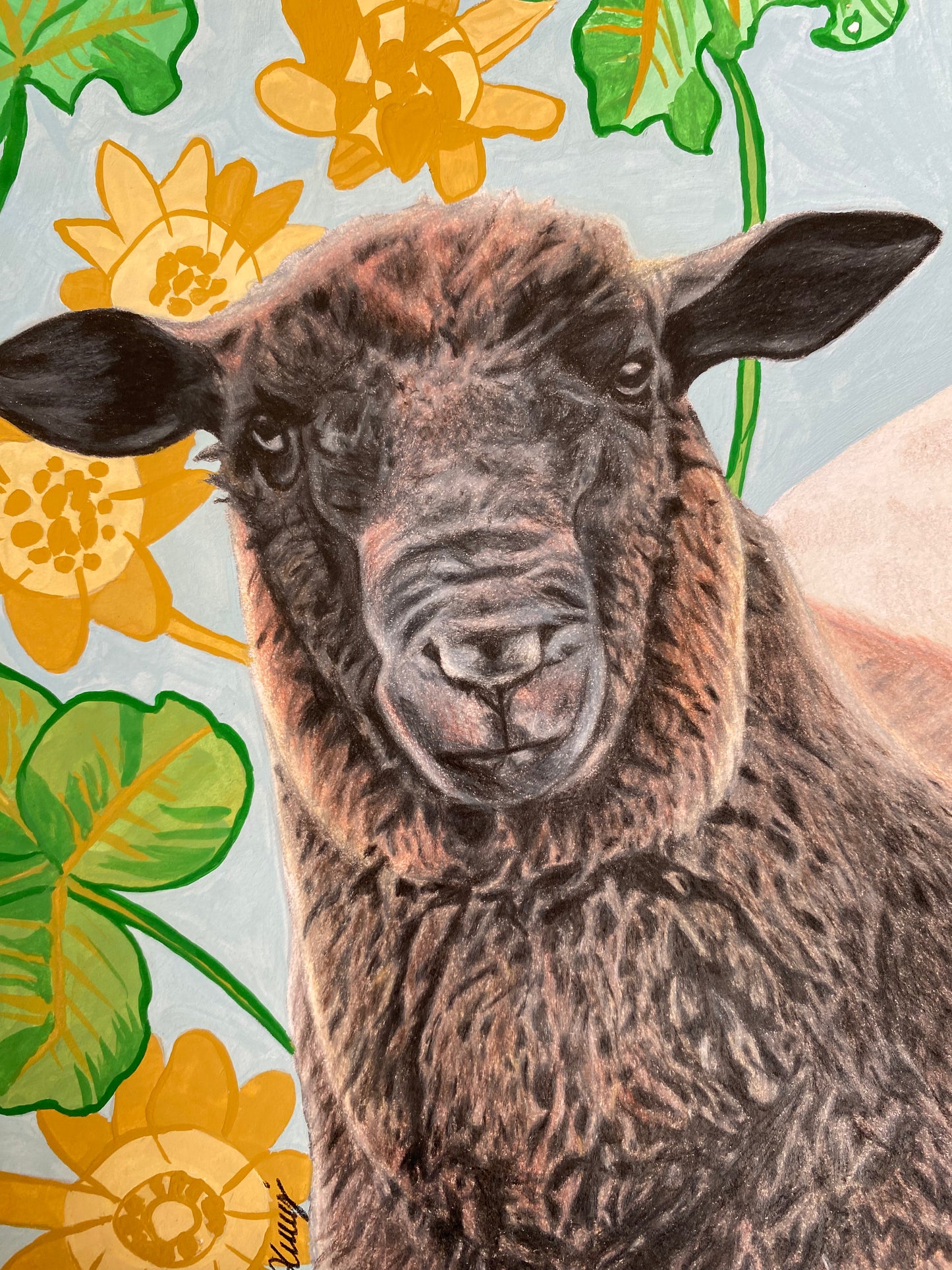 Tableau Le mouton chanceux